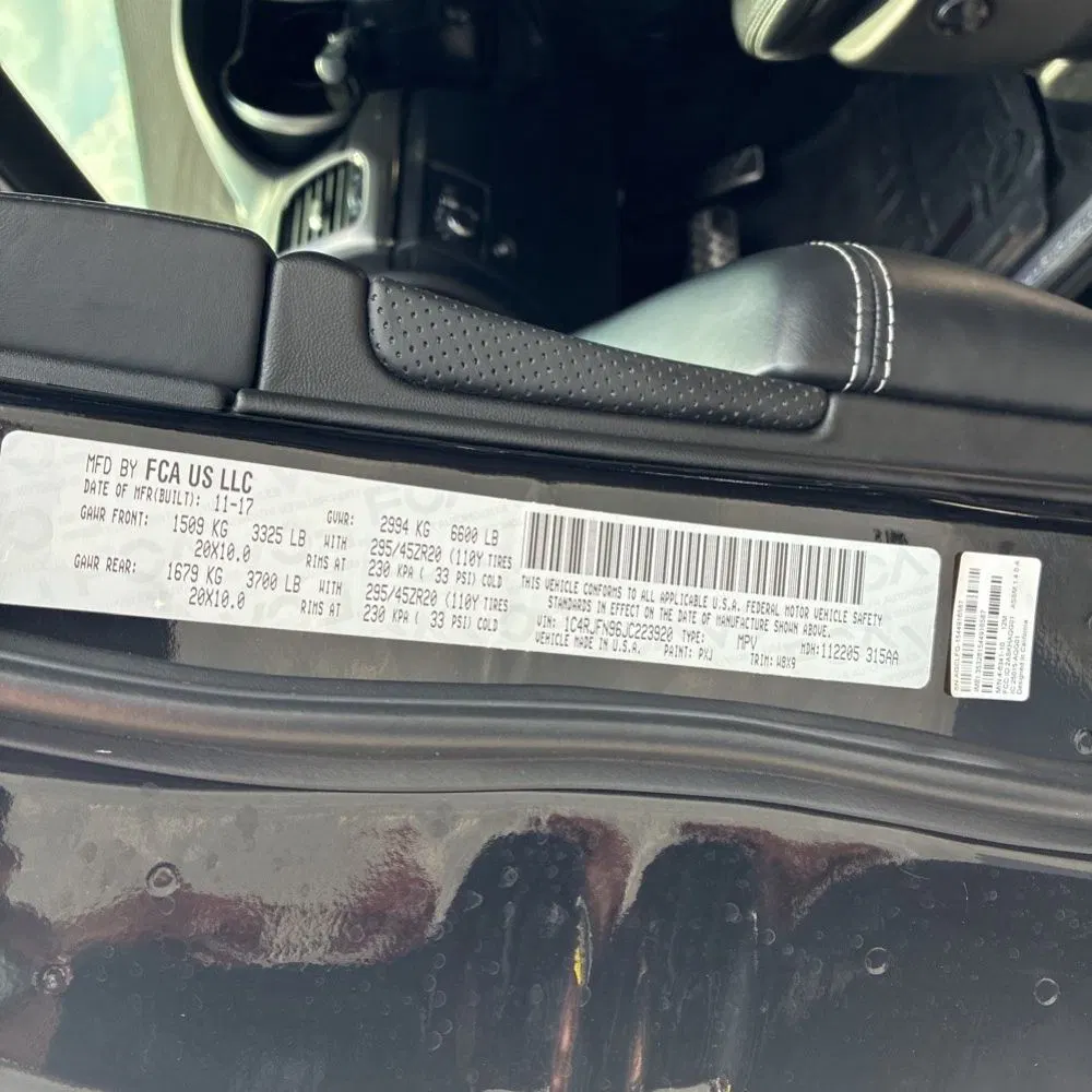 2018 Jeep Grand Cherokee Trackhawk