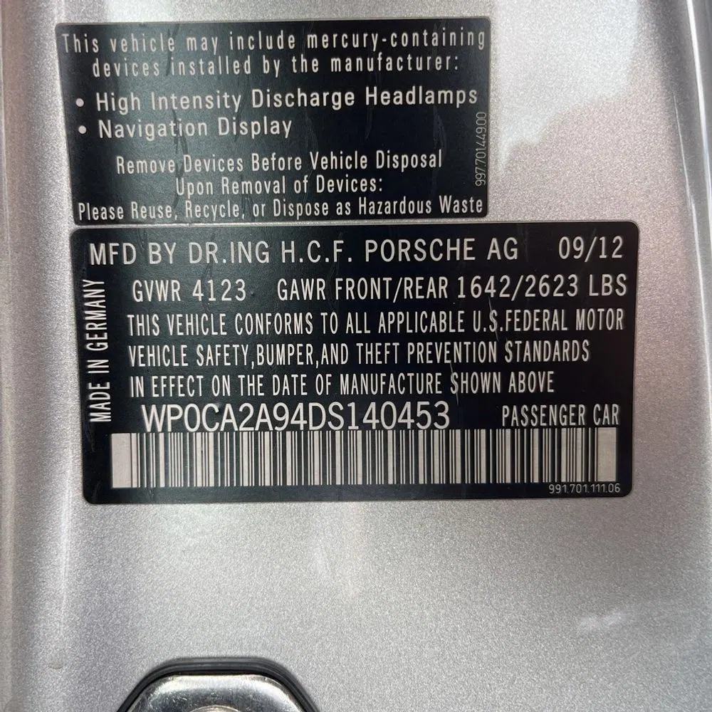 2013 Porsche 911 Carrera