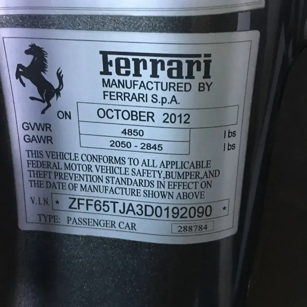 2013 Ferrari California