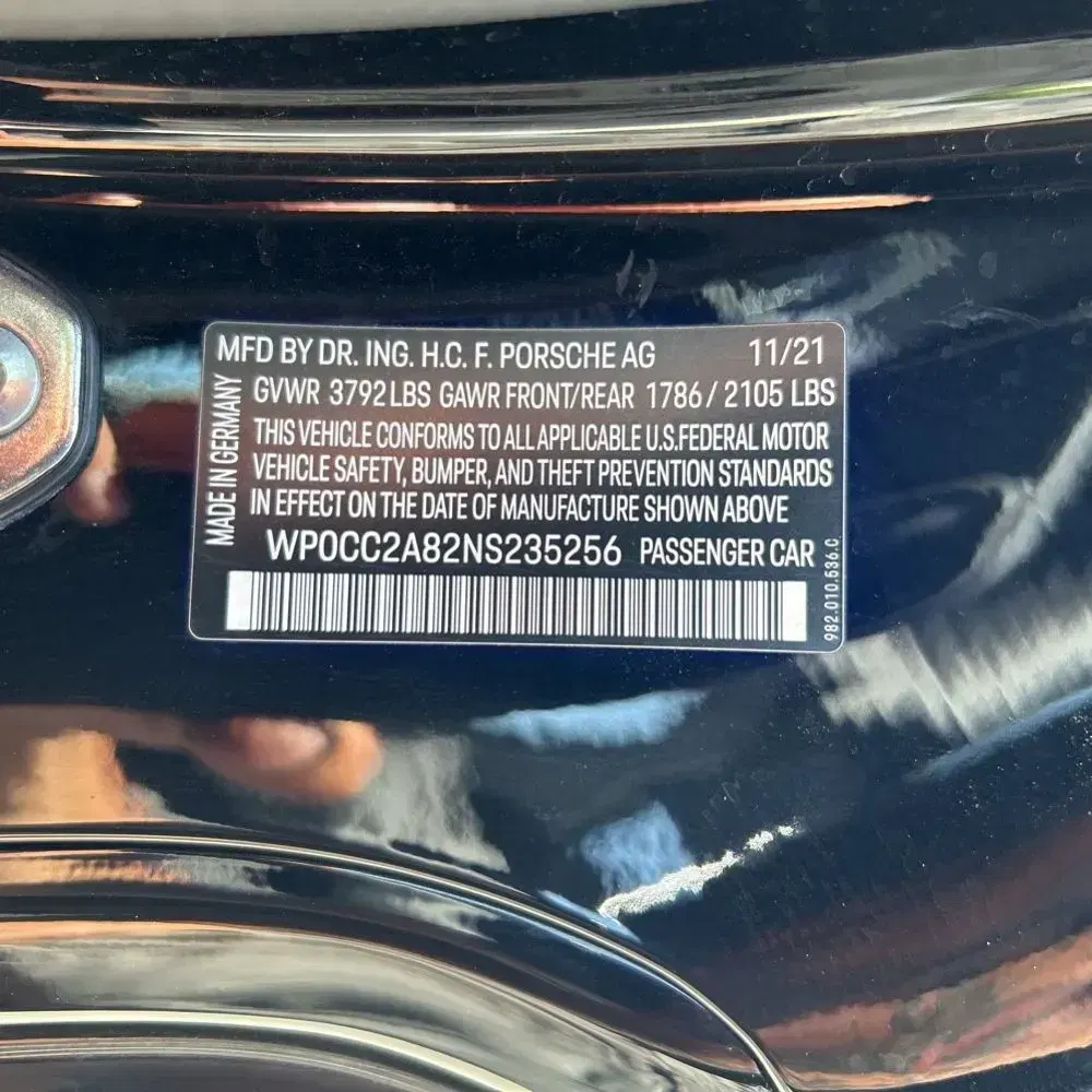 2022 Porsche 718 Boxster Spyder