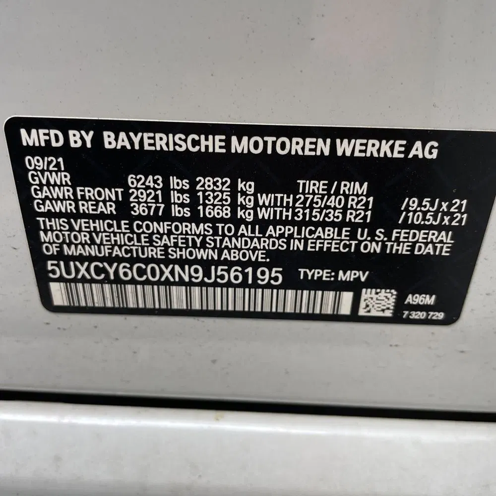 2022 BMW X6 XDrive40i