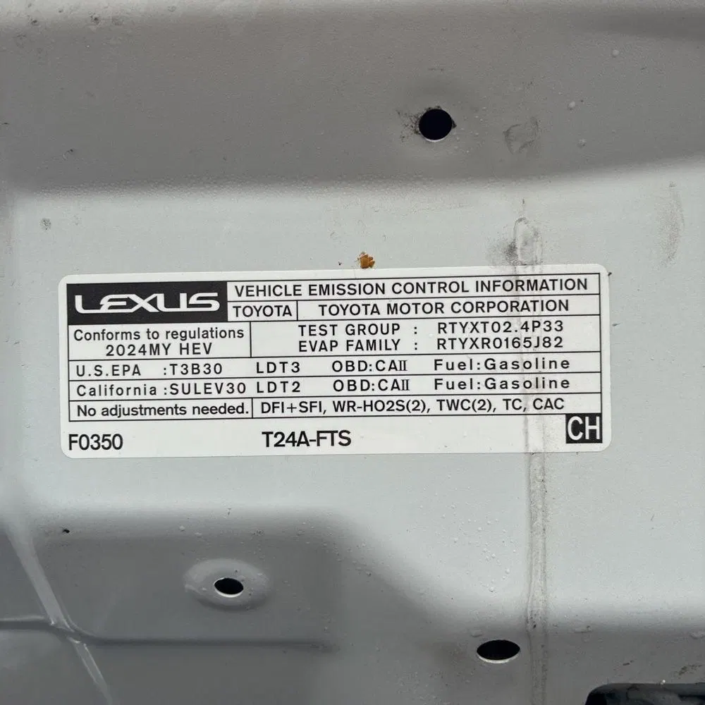 2024 Lexus TX 500h F SPORT Performance Luxury