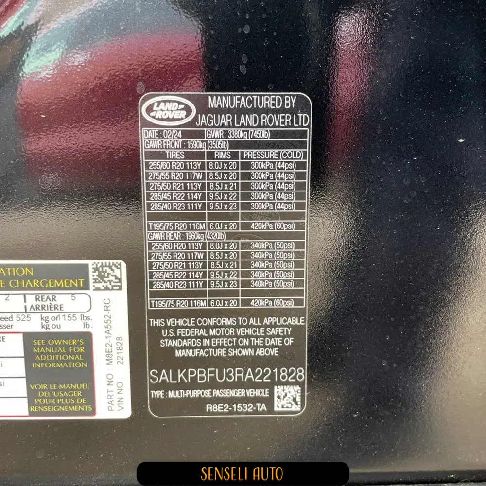 2024 Land Rover Range Rover P400 SE LWB