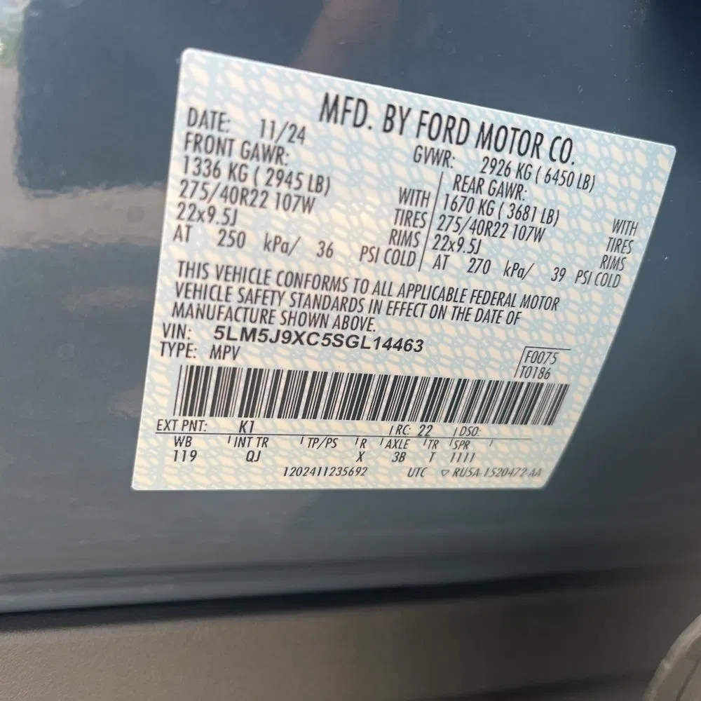 2025 Lincoln Aviator Black Label