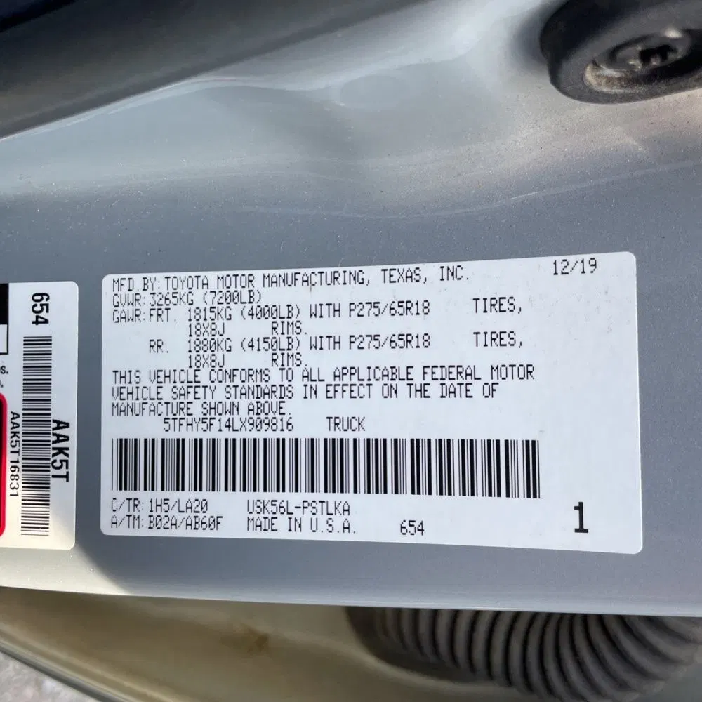 2020 Toyota Tundra Limited