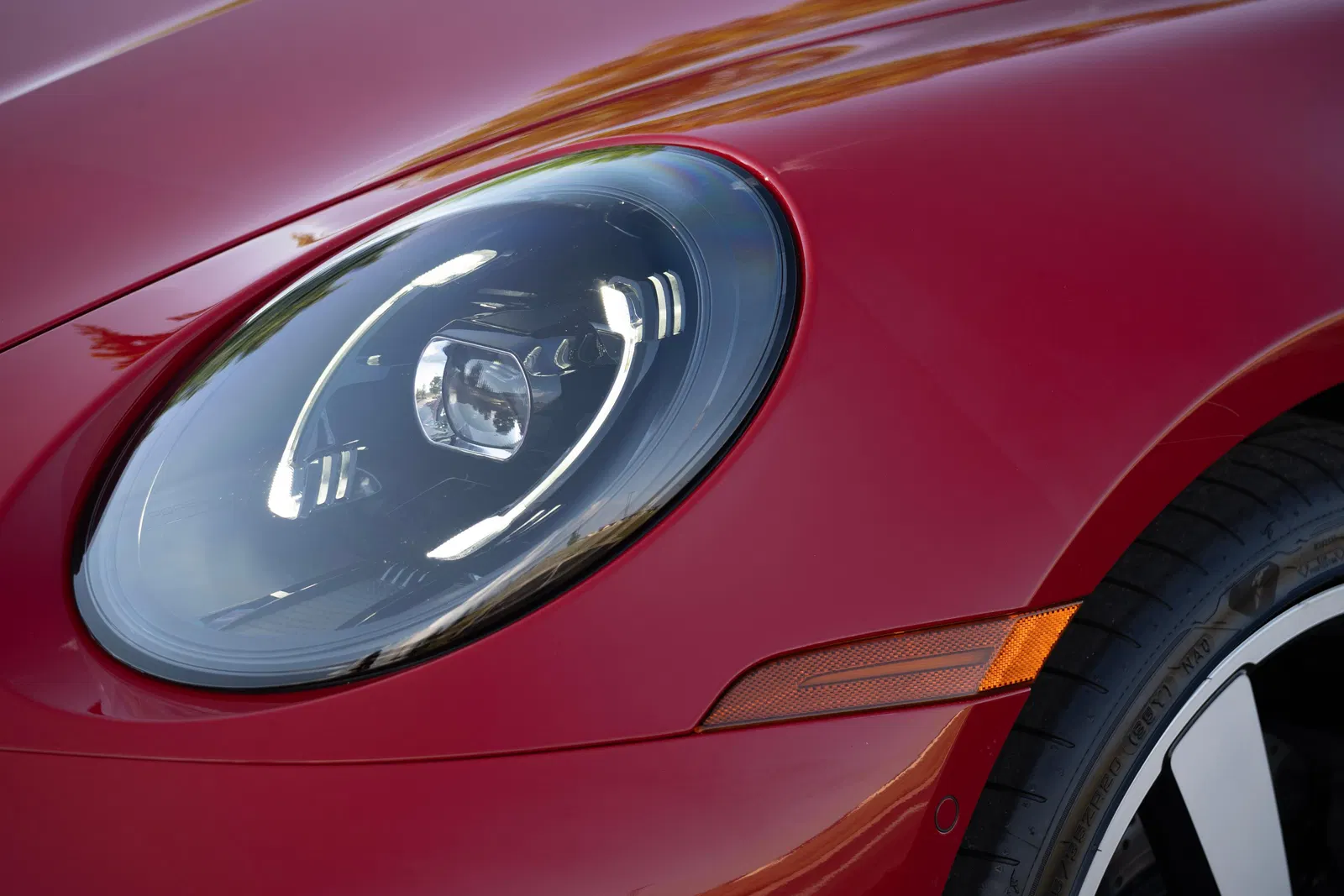 2025 Porsche 911 Carrera Coupe - 4k Miles, Carmine Red, SportDesign and Sport Chrono Packages, Unmodified