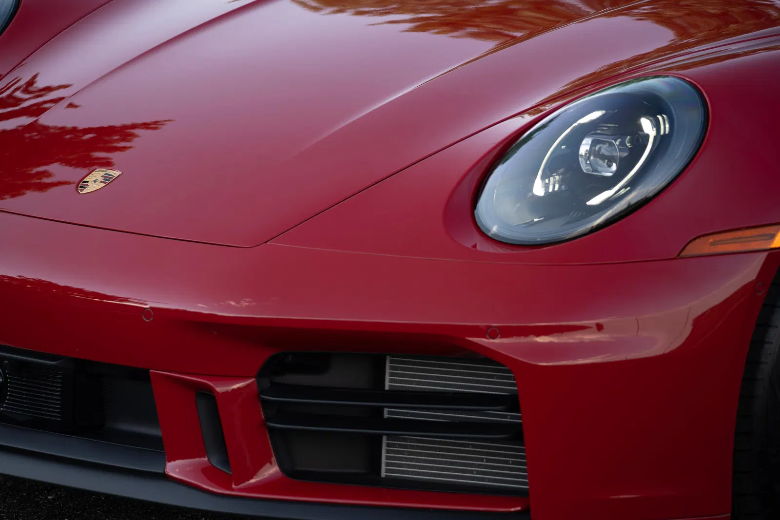 2025 Porsche 911 Carrera Coupe - 4k Miles, Carmine Red, SportDesign and Sport Chrono Packages, Unmodified