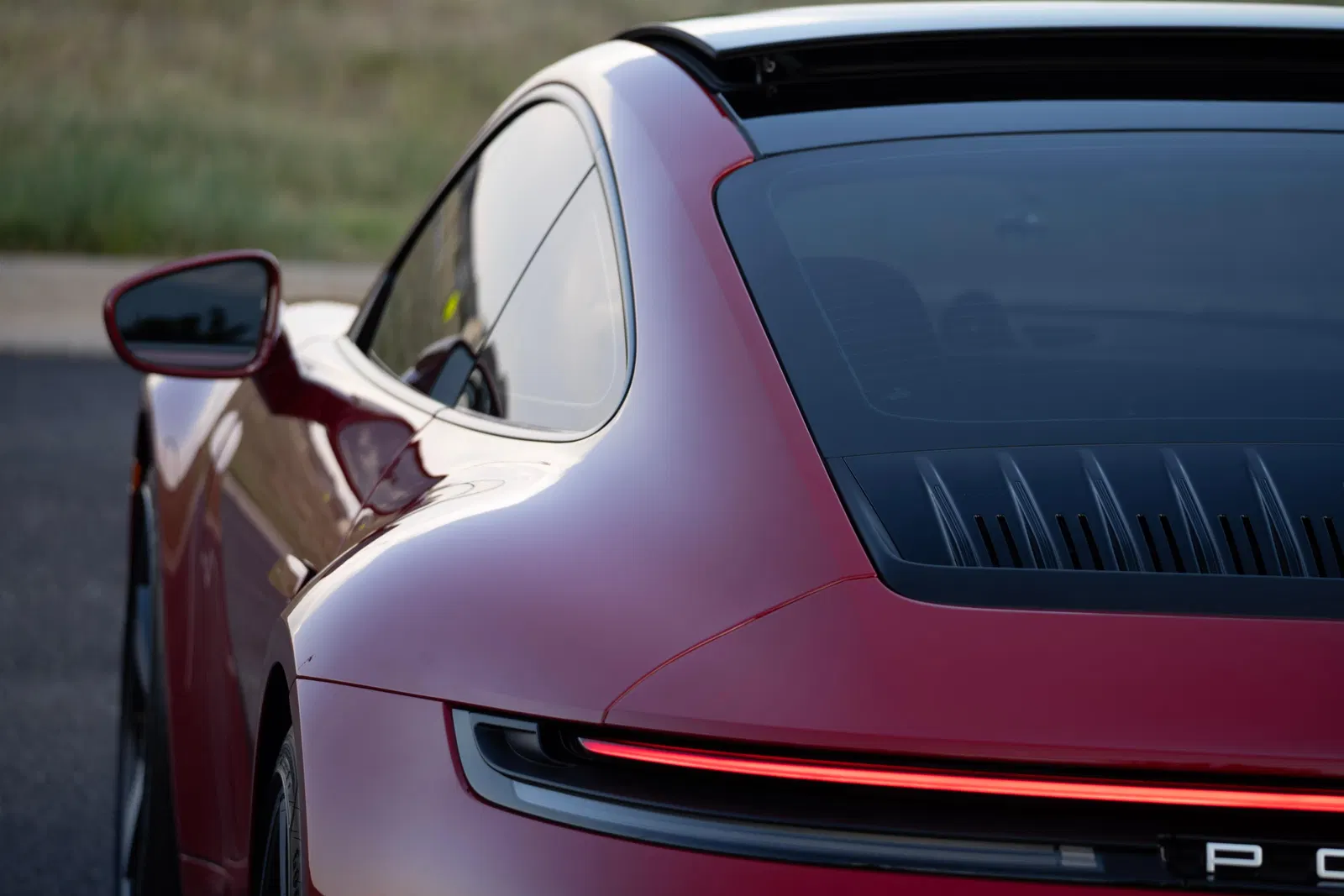 2025 Porsche 911 Carrera Coupe - 4k Miles, Carmine Red, SportDesign and Sport Chrono Packages, Unmodified