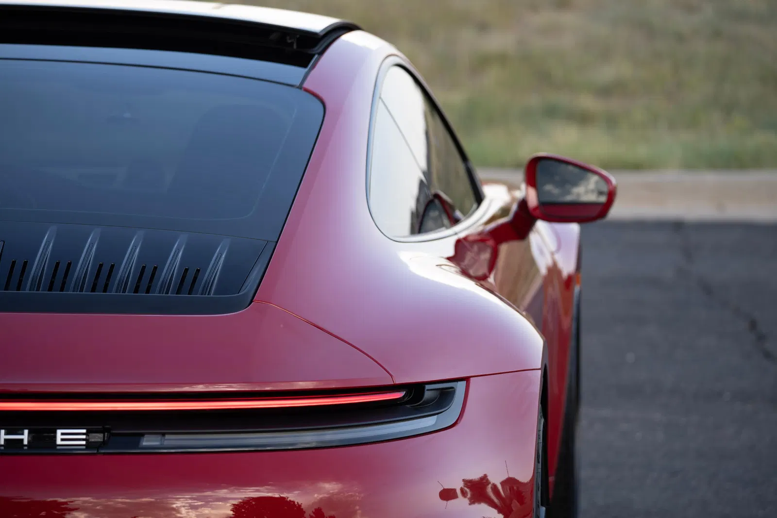 2025 Porsche 911 Carrera Coupe - 4k Miles, Carmine Red, SportDesign and Sport Chrono Packages, Unmodified