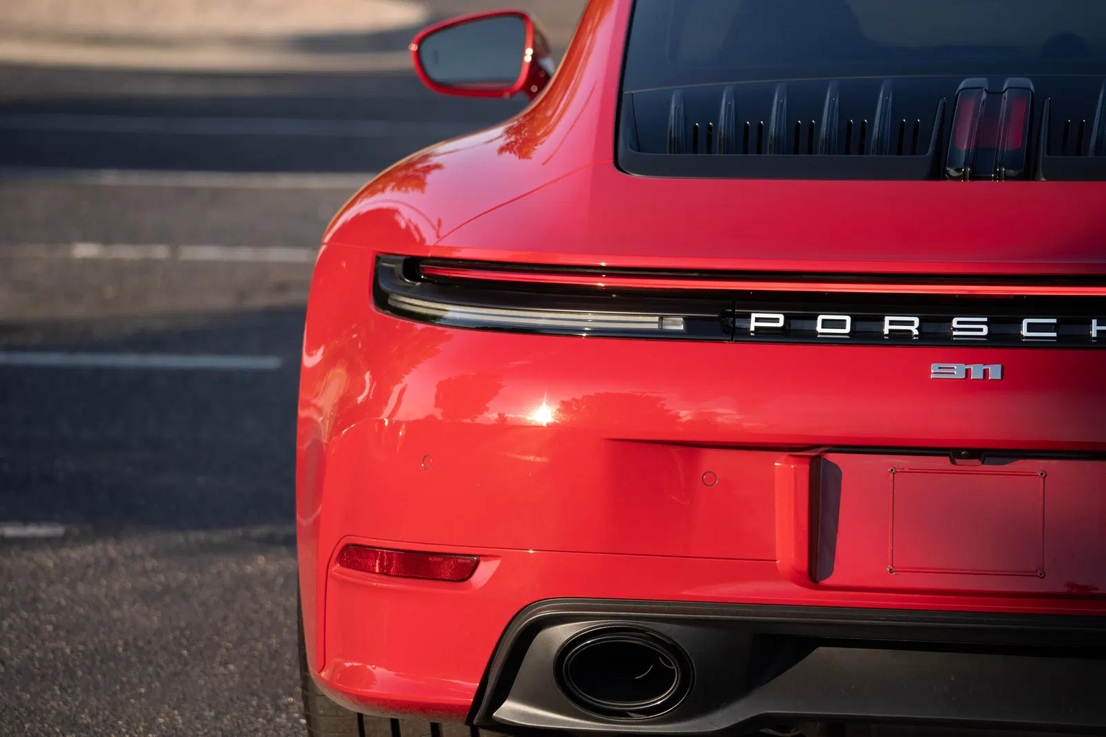 2025 Porsche 911 Carrera Coupe - 4k Miles, Carmine Red, SportDesign and Sport Chrono Packages, Unmodified
