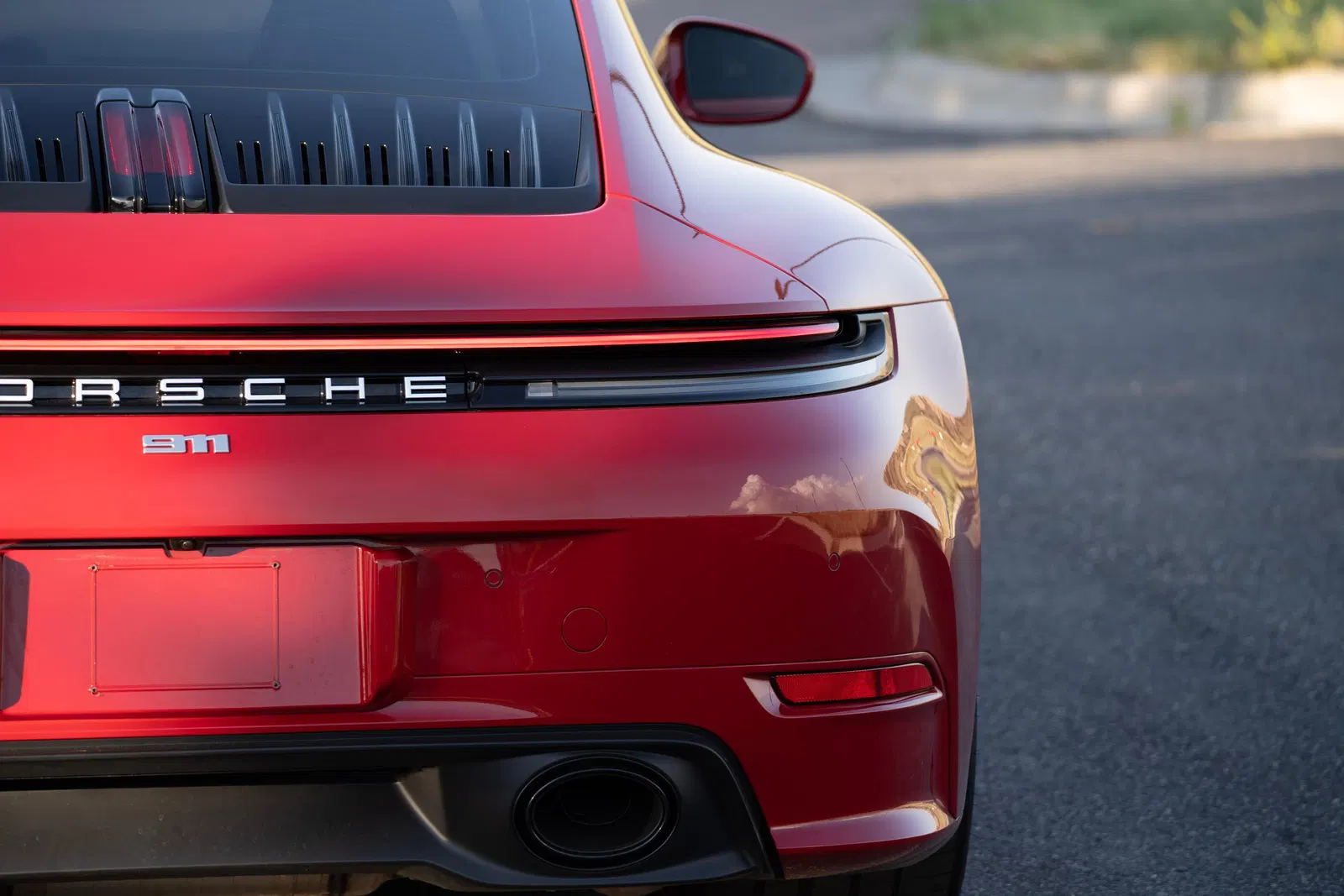 2025 Porsche 911 Carrera Coupe - 4k Miles, Carmine Red, SportDesign and Sport Chrono Packages, Unmodified