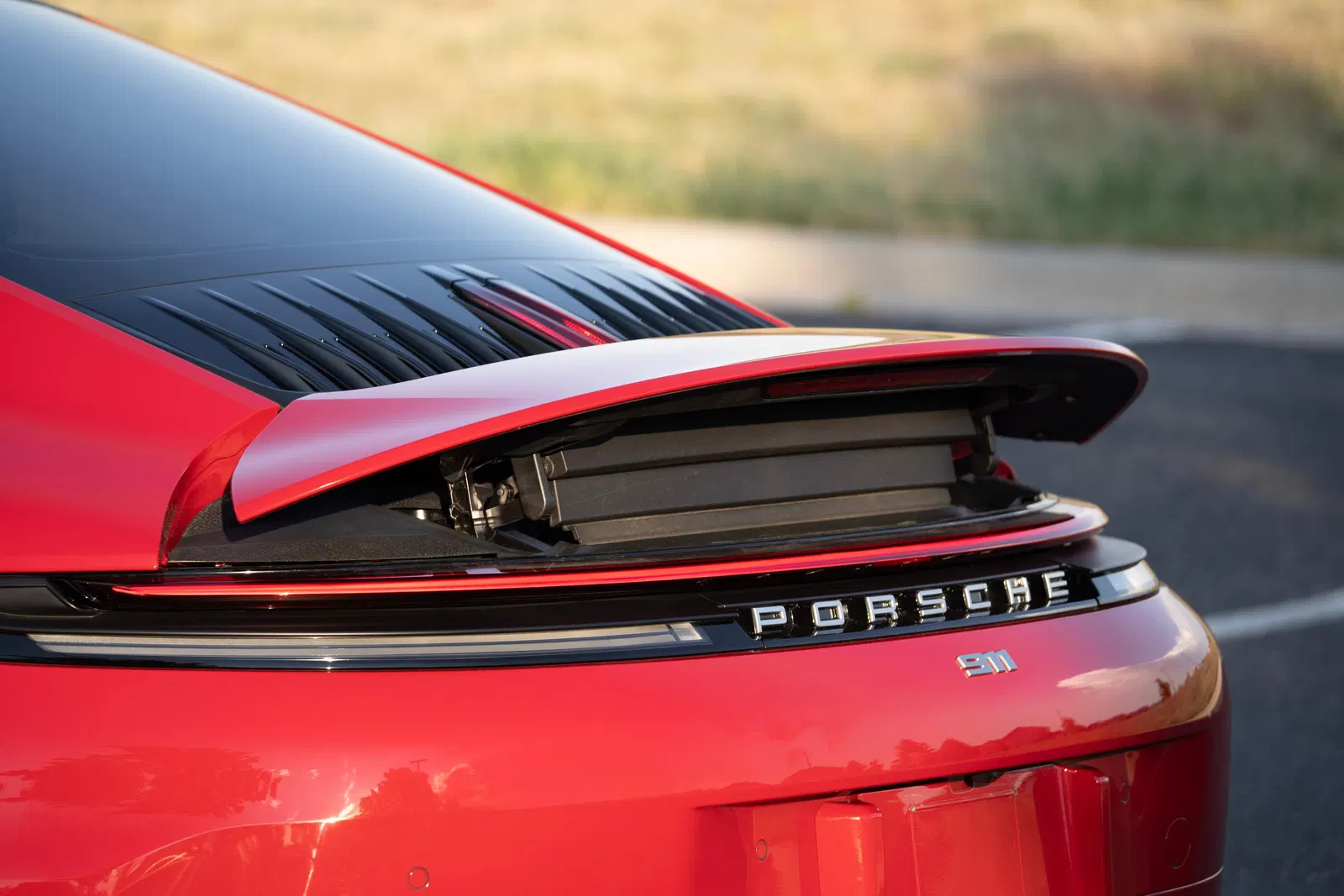 2025 Porsche 911 Carrera Coupe - 4k Miles, Carmine Red, SportDesign and Sport Chrono Packages, Unmodified