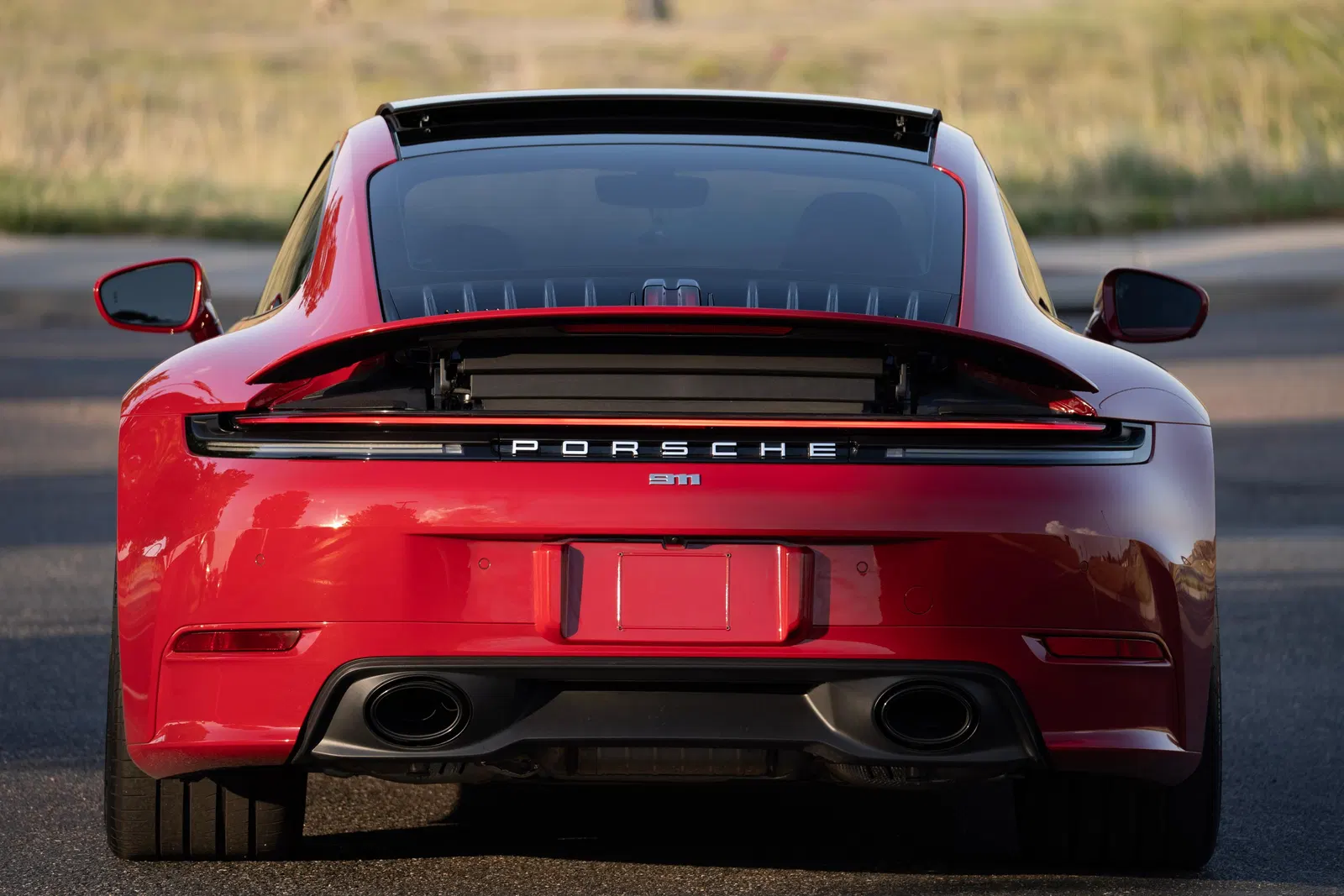 2025 Porsche 911 Carrera Coupe - 4k Miles, Carmine Red, SportDesign and Sport Chrono Packages, Unmodified