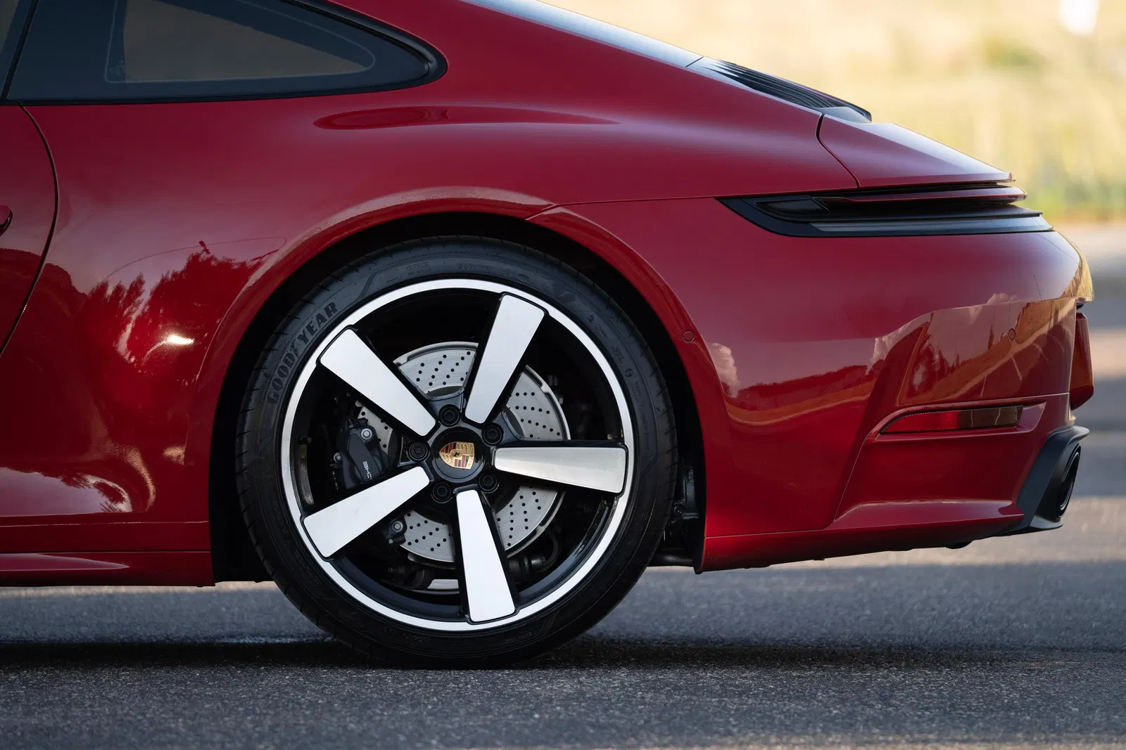 2025 Porsche 911 Carrera Coupe - 4k Miles, Carmine Red, SportDesign and Sport Chrono Packages, Unmodified