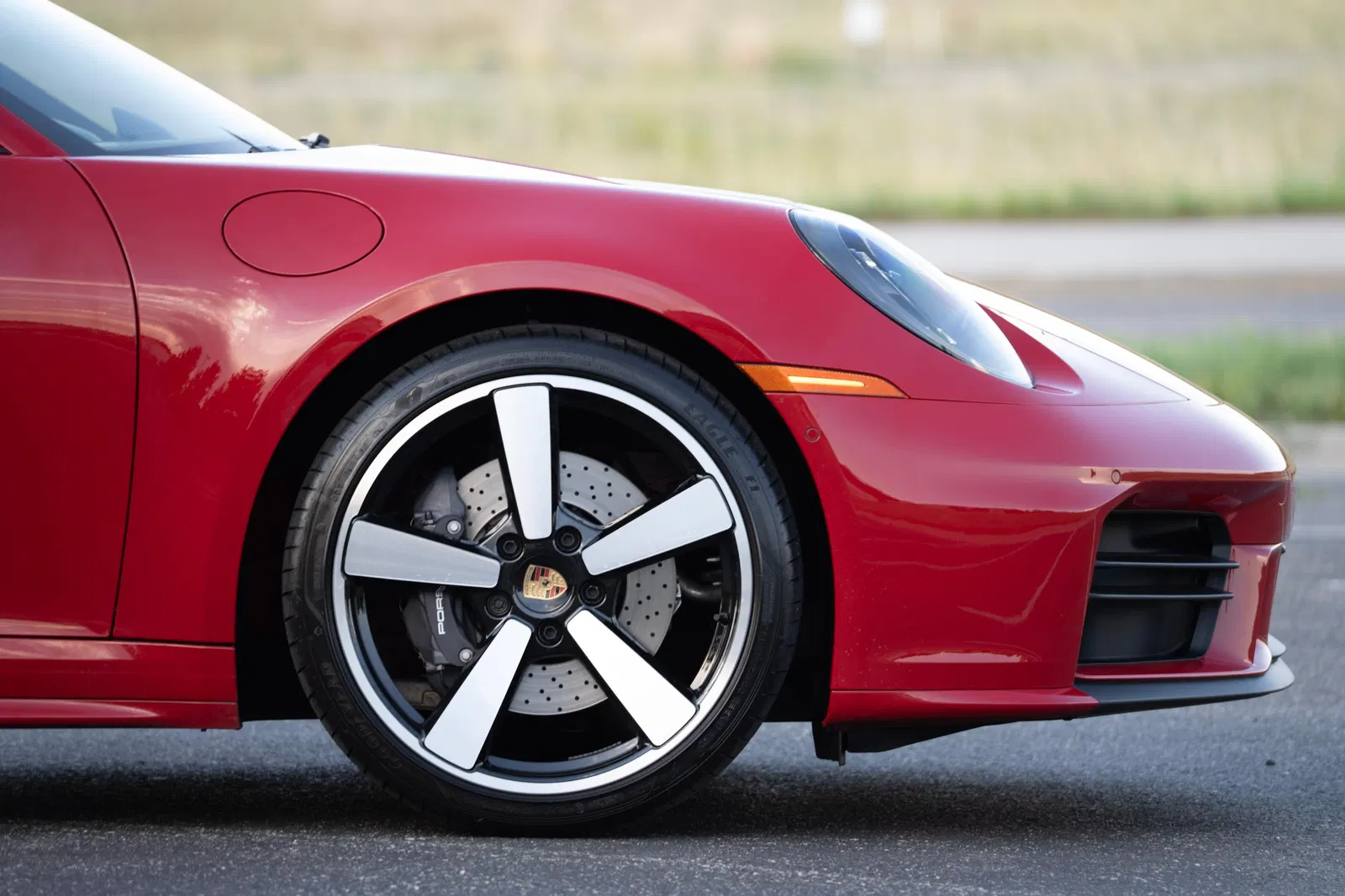 2025 Porsche 911 Carrera Coupe - 4k Miles, Carmine Red, SportDesign and Sport Chrono Packages, Unmodified