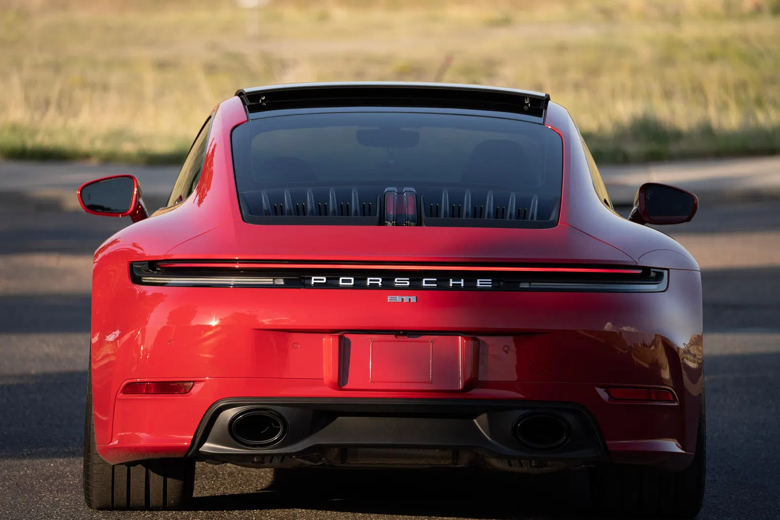 2025 Porsche 911 Carrera Coupe - 4k Miles, Carmine Red, SportDesign and Sport Chrono Packages, Unmodified