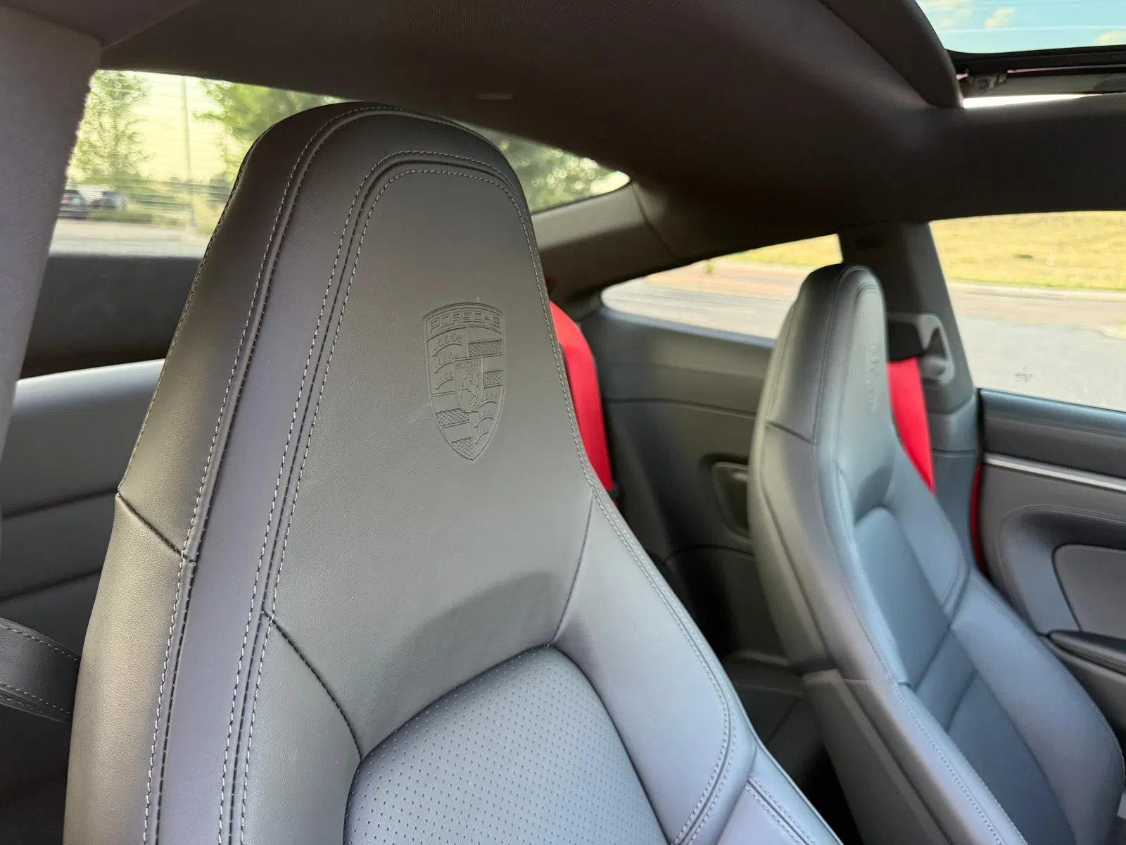 2025 Porsche 911 Carrera Coupe - 4k Miles, Carmine Red, SportDesign and Sport Chrono Packages, Unmodified