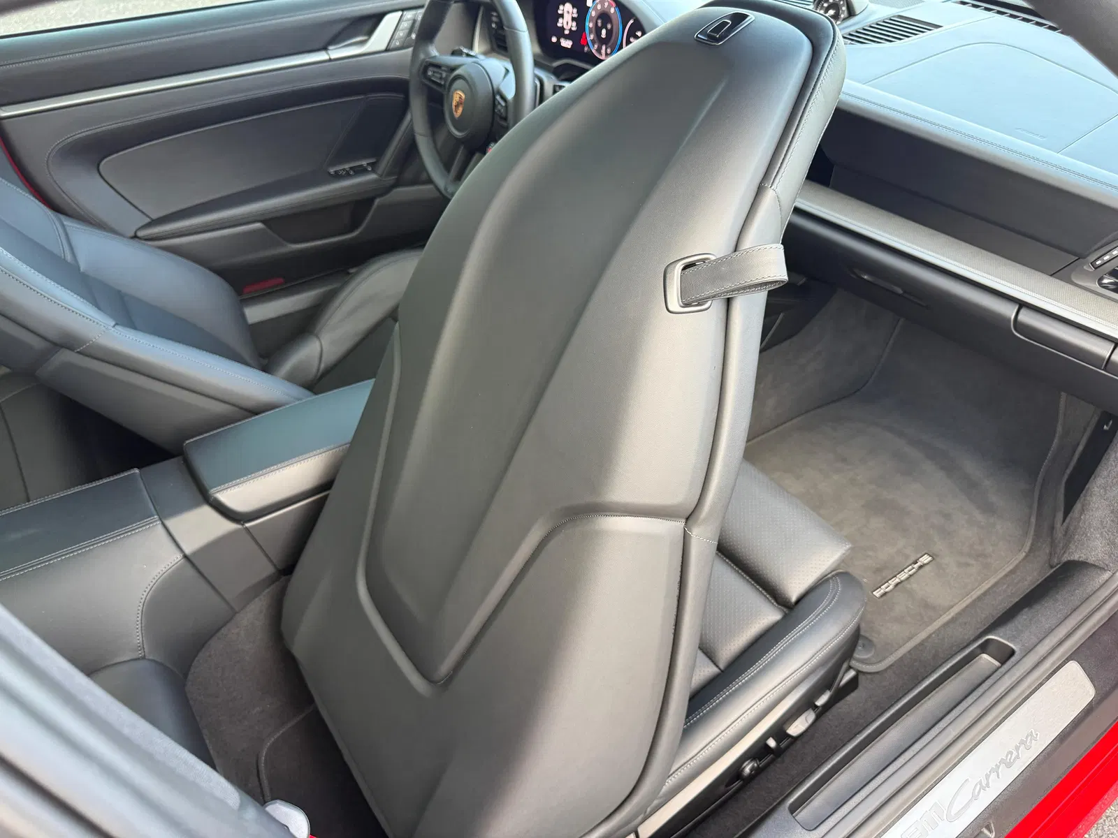 2025 Porsche 911 Carrera Coupe - 4k Miles, Carmine Red, SportDesign and Sport Chrono Packages, Unmodified