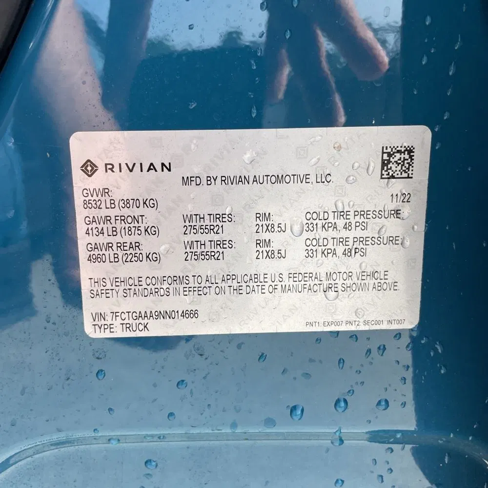 2022 Rivian R1T Adventure