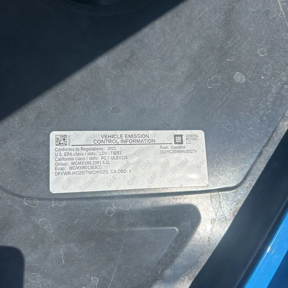 2021 Chevrolet Corvette Stingray