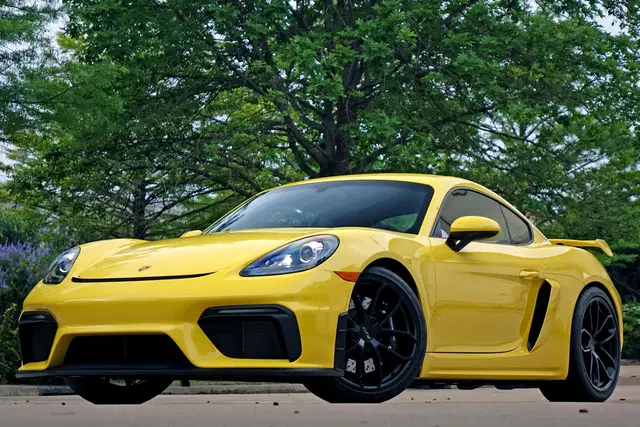 2023 Porsche 718 Cayman GT4 - ~2,600 Miles, 6-Speed Manual, 414-hp Flat-6, Racing Yellow