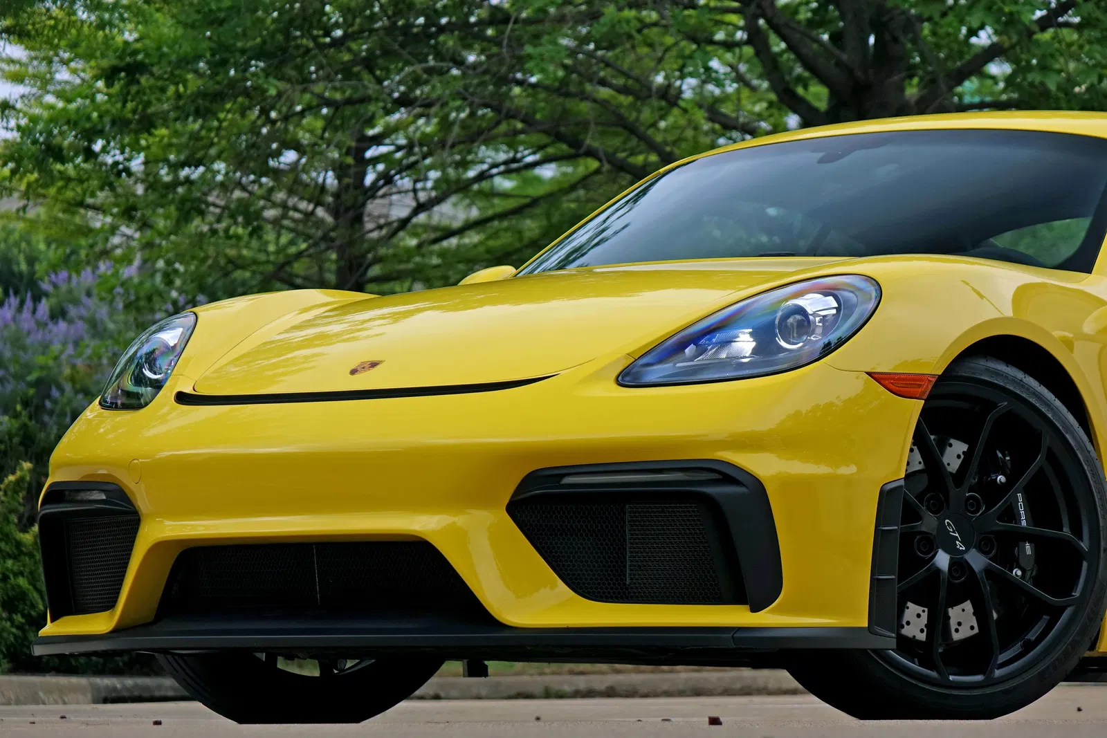 2023 Porsche 718 Cayman GT4 - ~2,600 Miles, 6-Speed Manual, 414-hp Flat-6, Racing Yellow