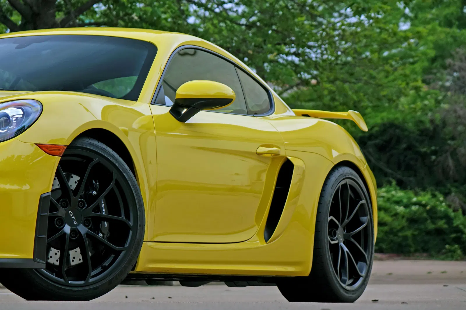 2023 Porsche 718 Cayman GT4 - ~2,600 Miles, 6-Speed Manual, 414-hp Flat-6, Racing Yellow