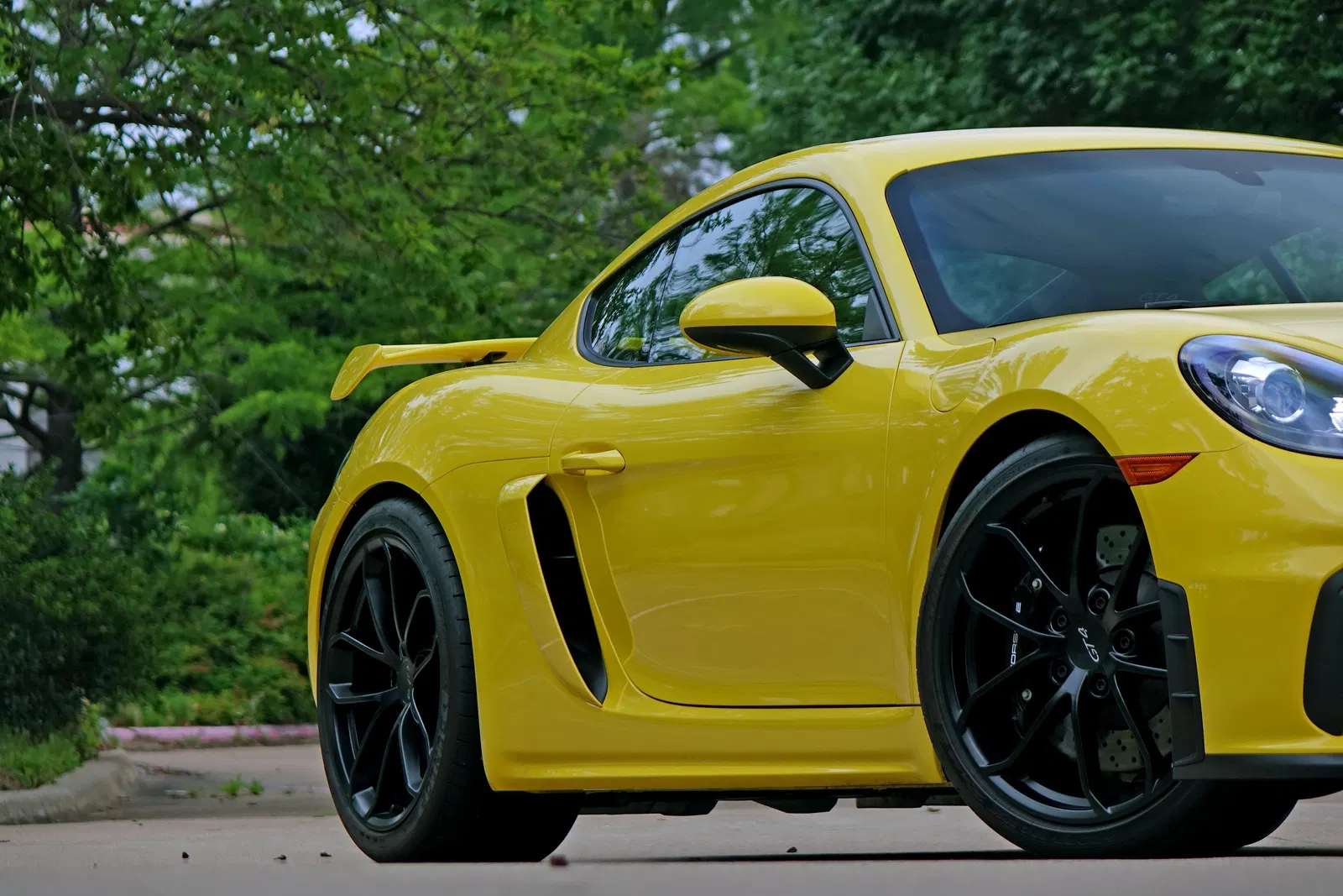 2023 Porsche 718 Cayman GT4 - ~2,600 Miles, 6-Speed Manual, 414-hp Flat-6, Racing Yellow
