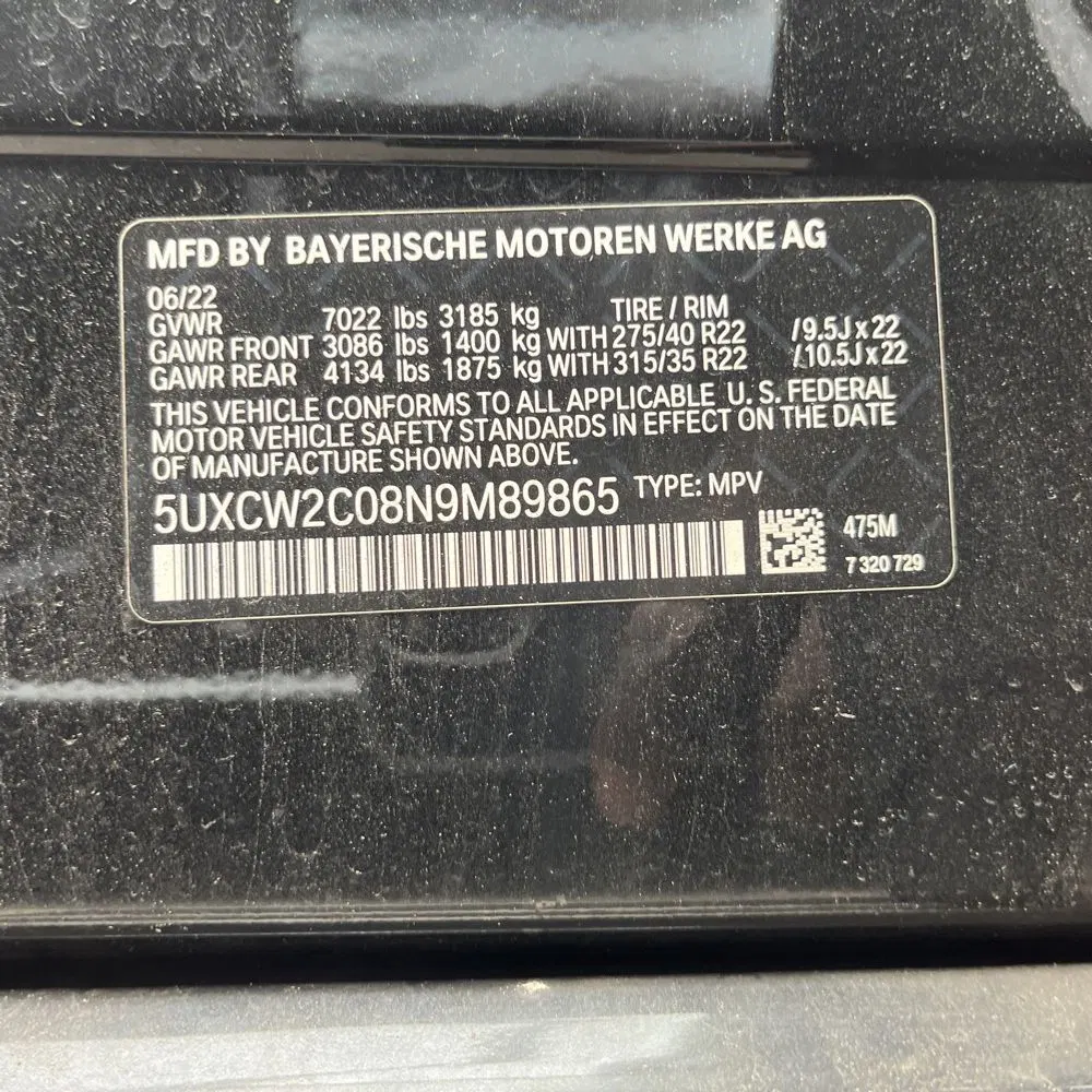 2022 BMW X7 XDrive40i