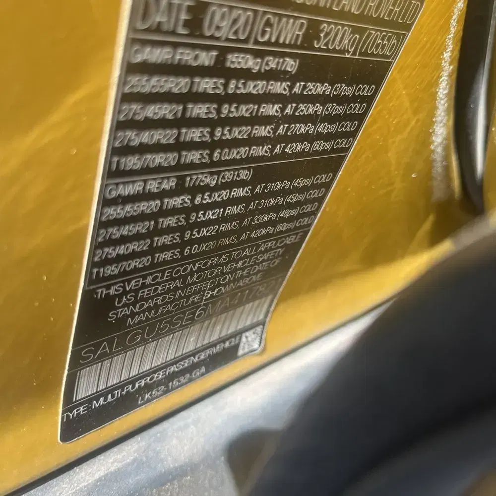 2021 Land Rover Range Rover Autobiography Fifty Edition LWB