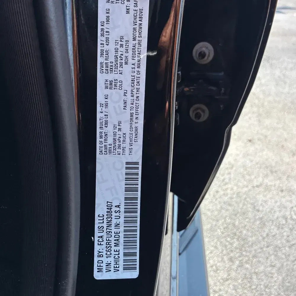 2022 Ram 1500 TRX