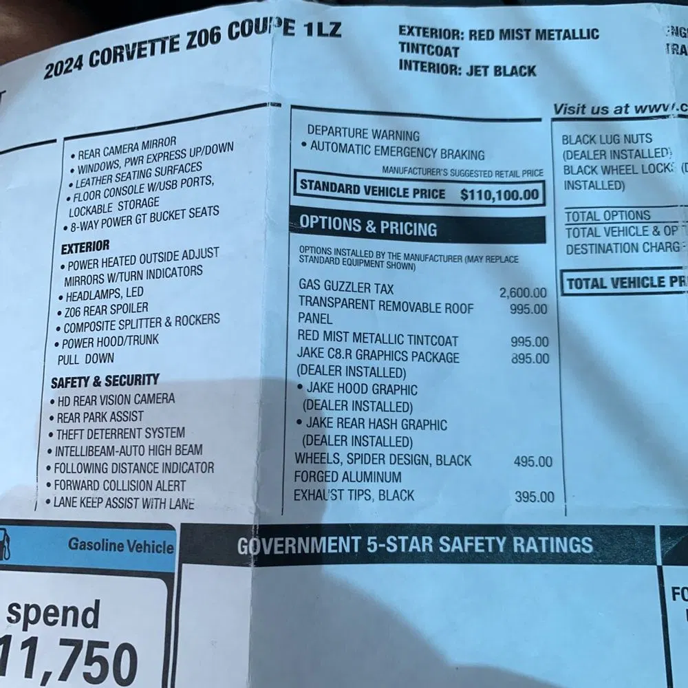 2024 Chevrolet Corvette Z06