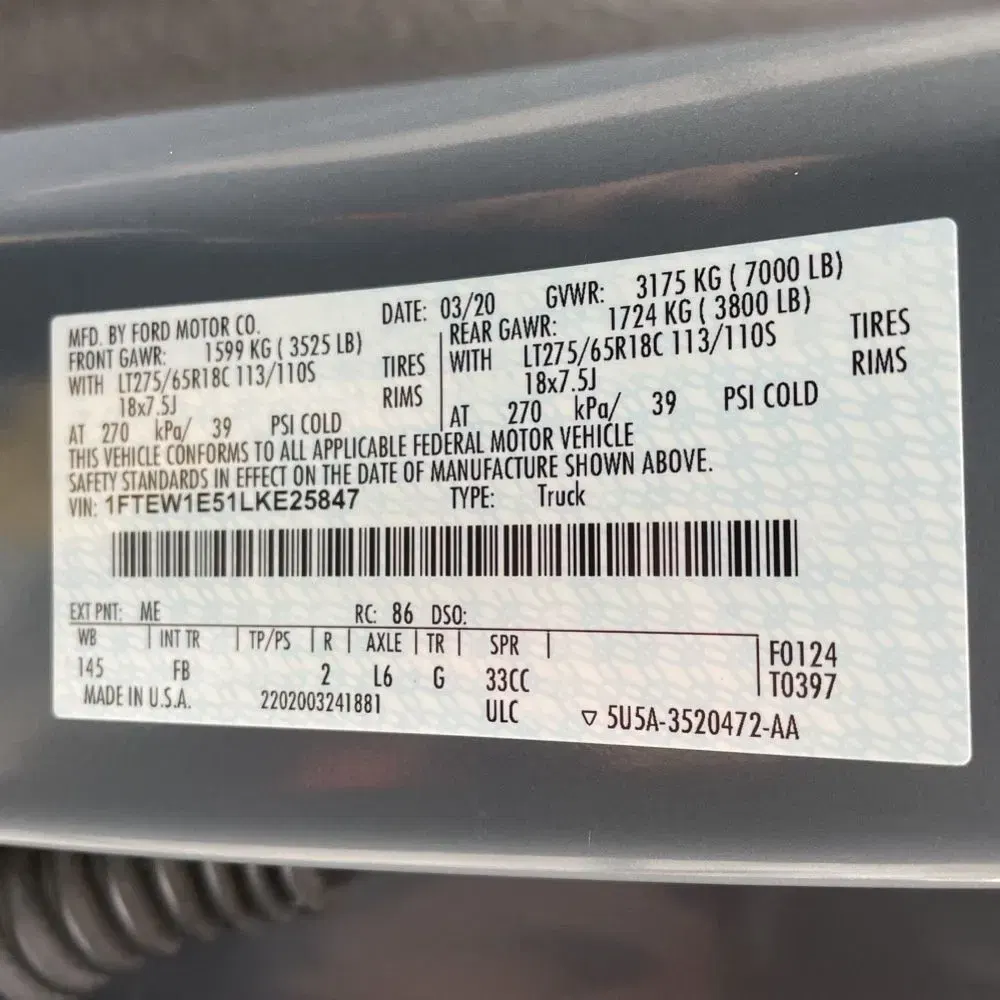 2020 Ford F-150 XLT