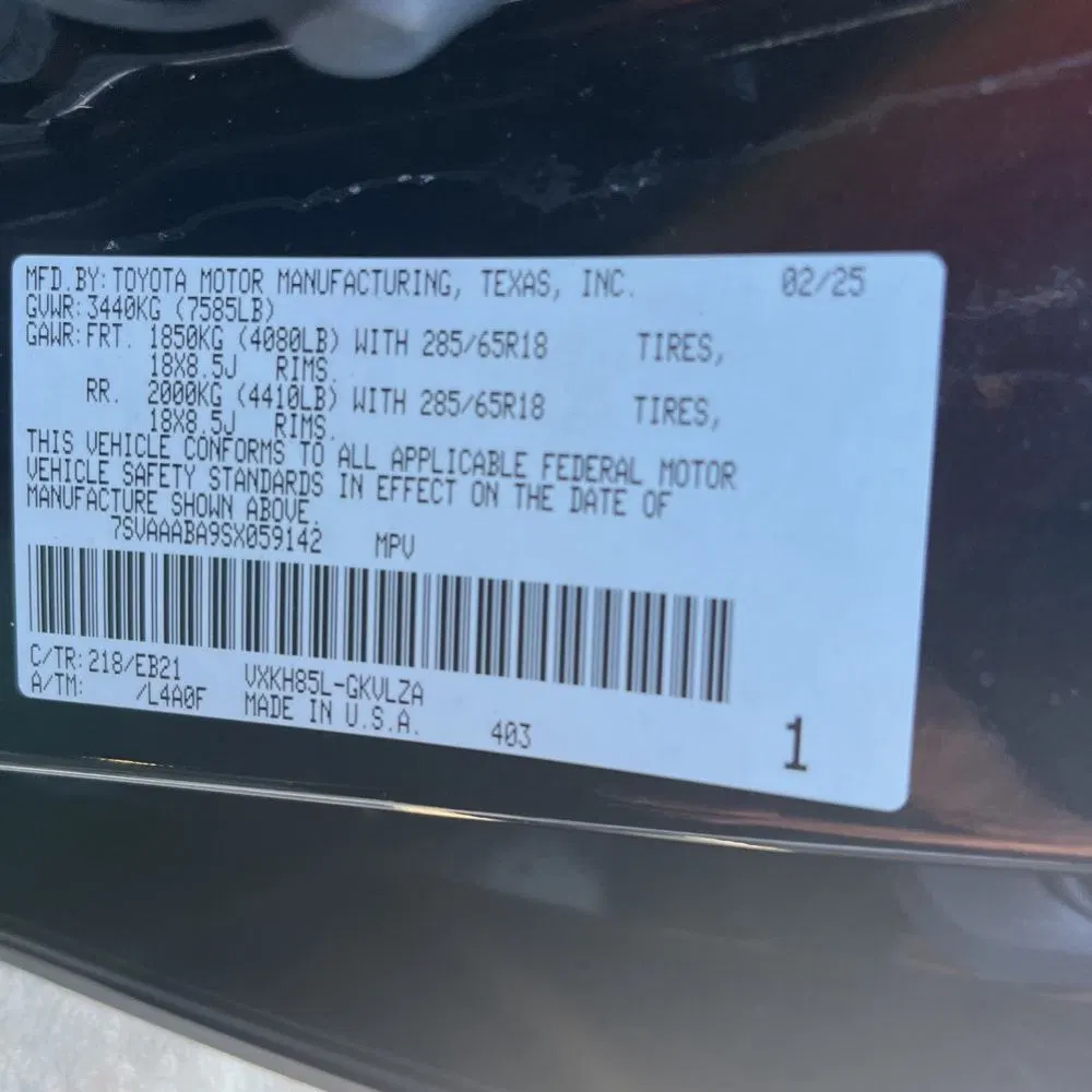 2025 Toyota Sequoia TRD Pro