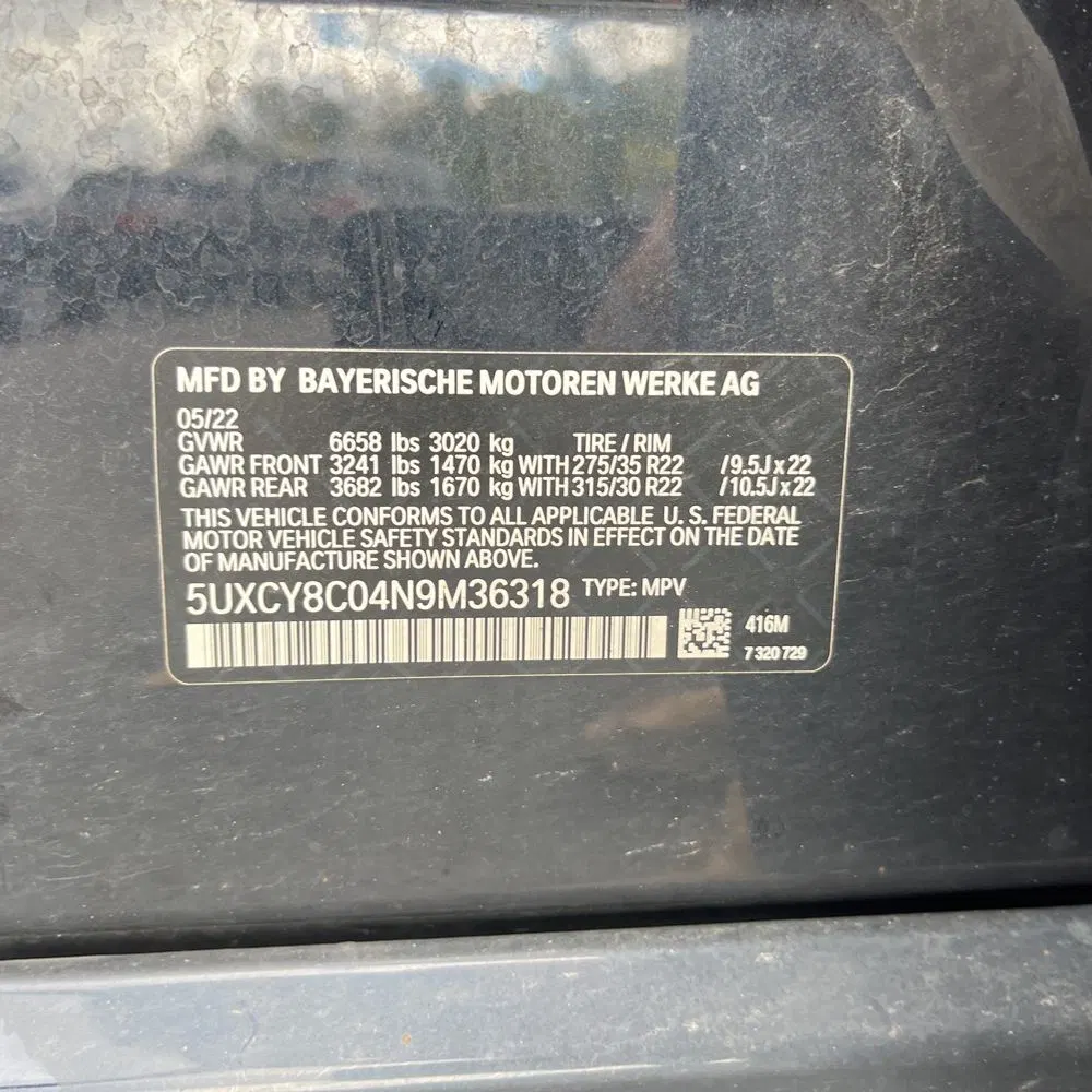 2022 BMW X6 M50i