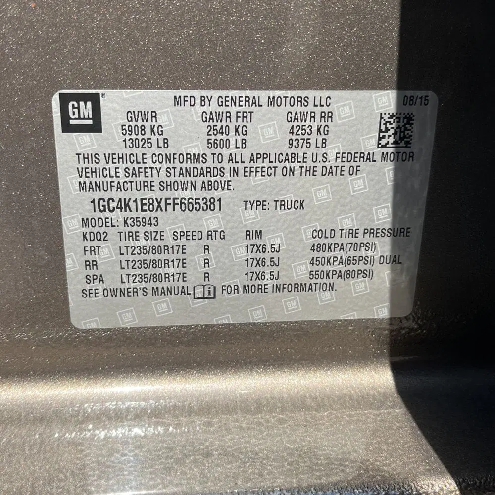 2015 Chevrolet Silverado 3500 High Country