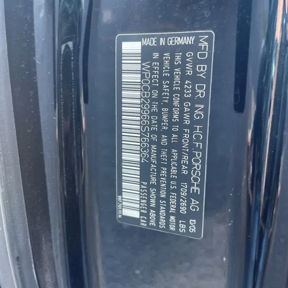 2006 Porsche 911 Carrera S