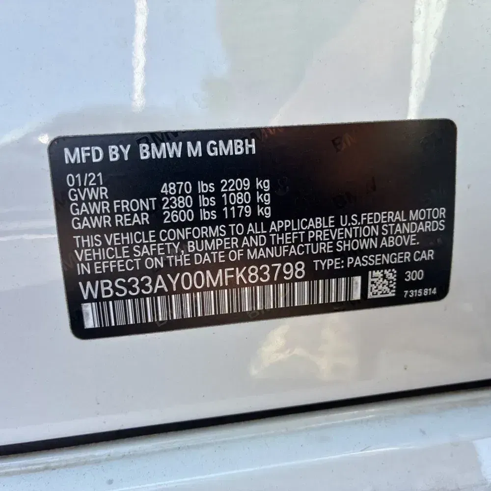 2021 BMW M3 Competition