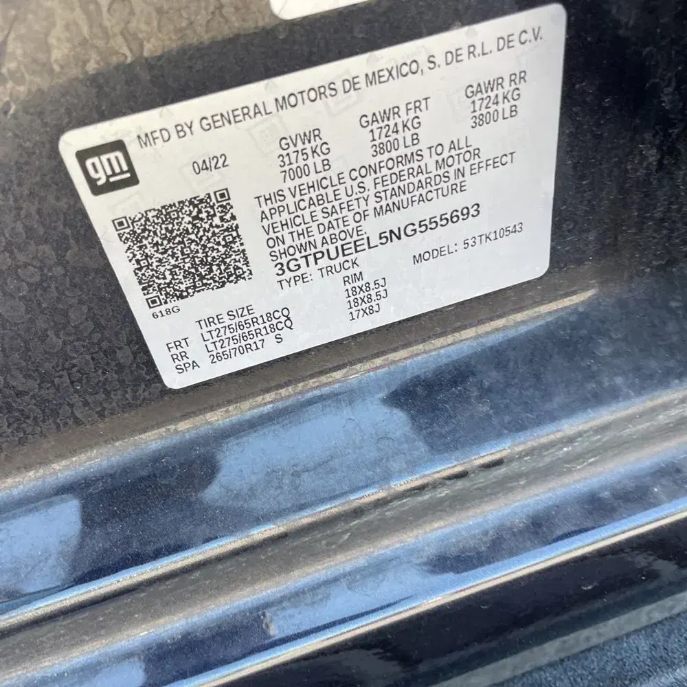 2022 GMC Sierra 1500 AT4
