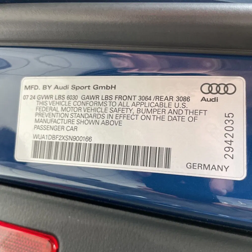 2025 Audi RS 6 Performance