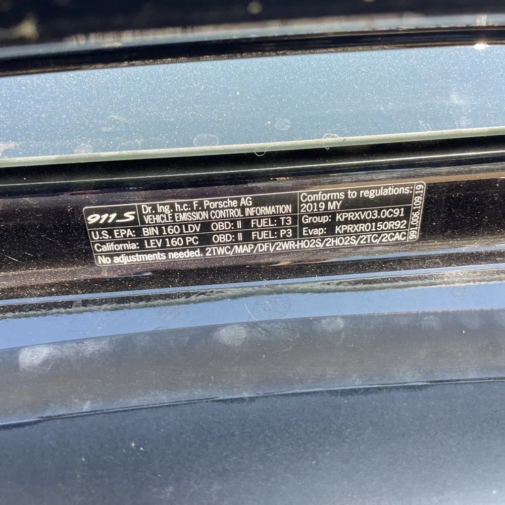 2019 Porsche 911 Carrera 4S