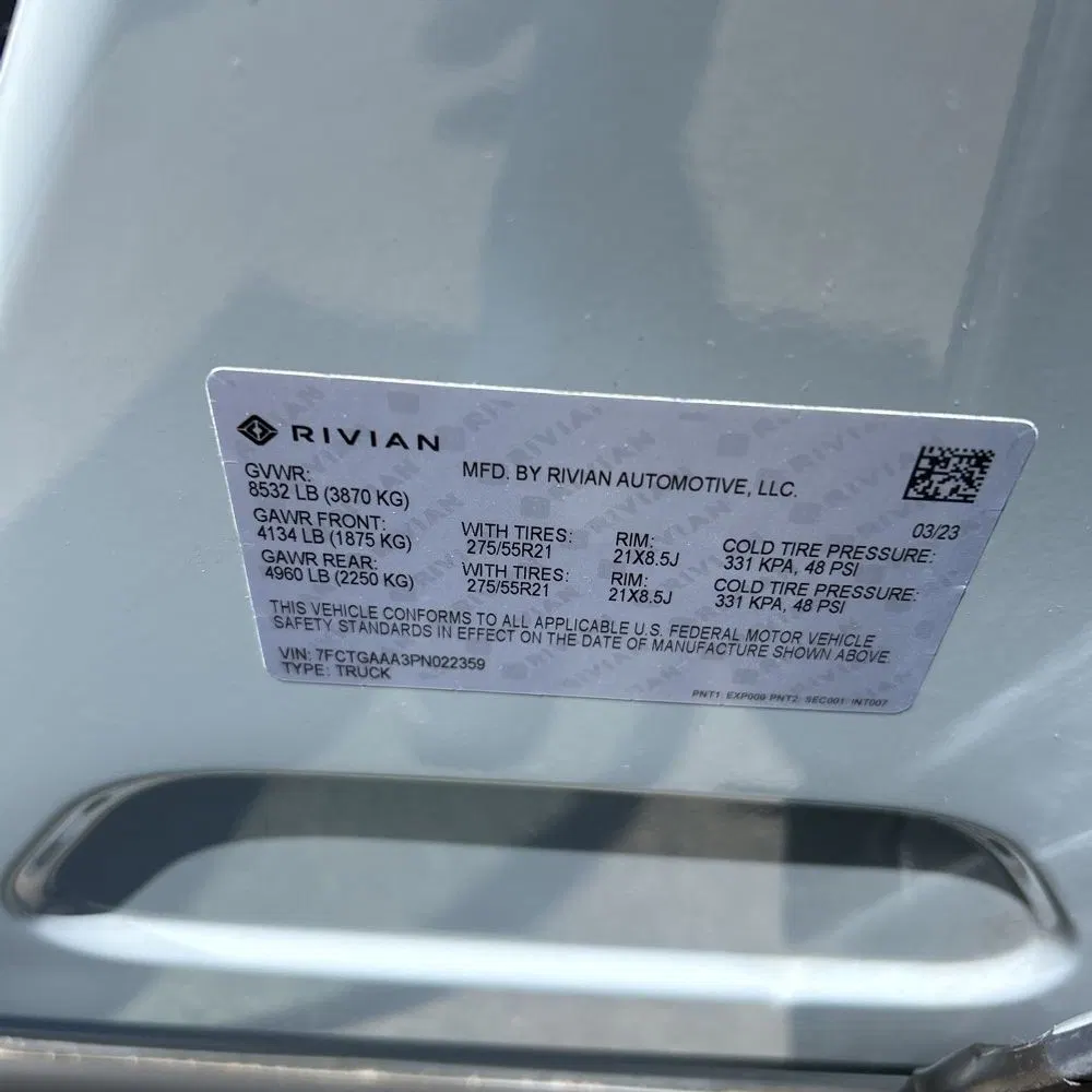 2023 Rivian R1T Adventure Quad-Motor