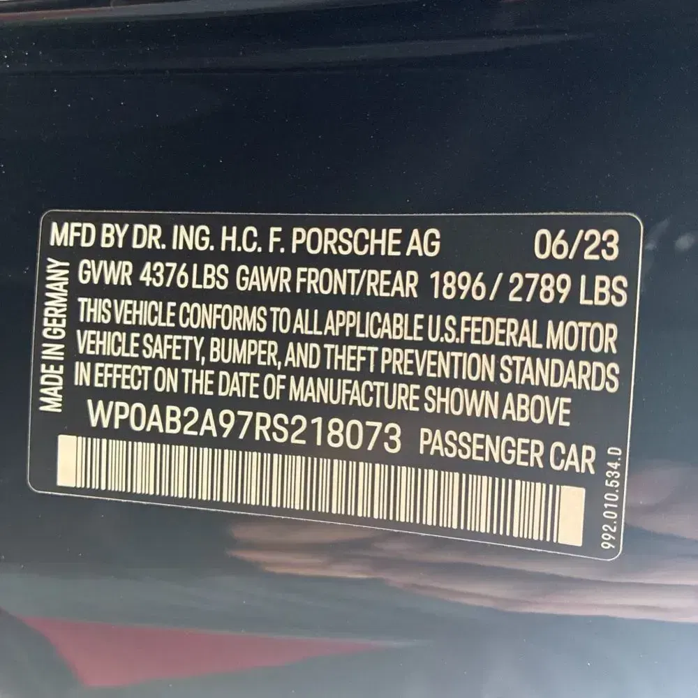 2024 Porsche 911 Carrera S
