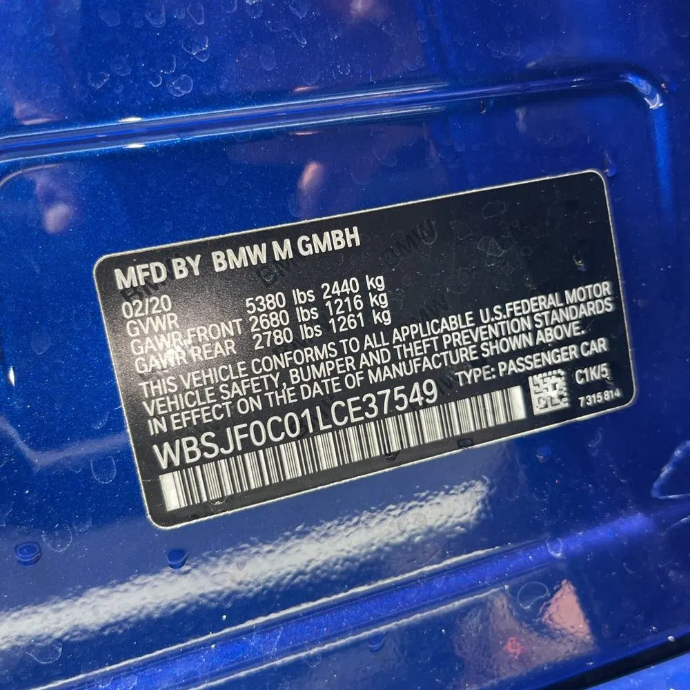 2020 BMW M5 Base
