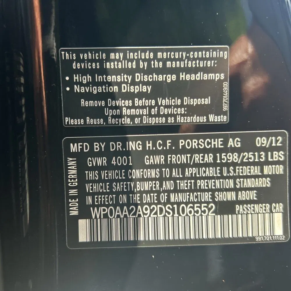 2013 Porsche 911 Carrera