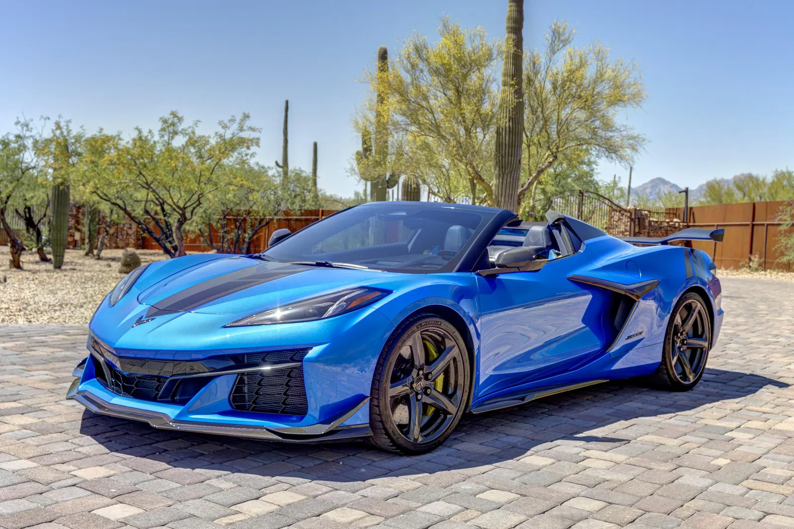 2024 Chevrolet Corvette Z06 Convertible 3LZ - ~3,700 Miles, 670-hp V8, Riptide Blue, Z06 Ultimate Performance Package