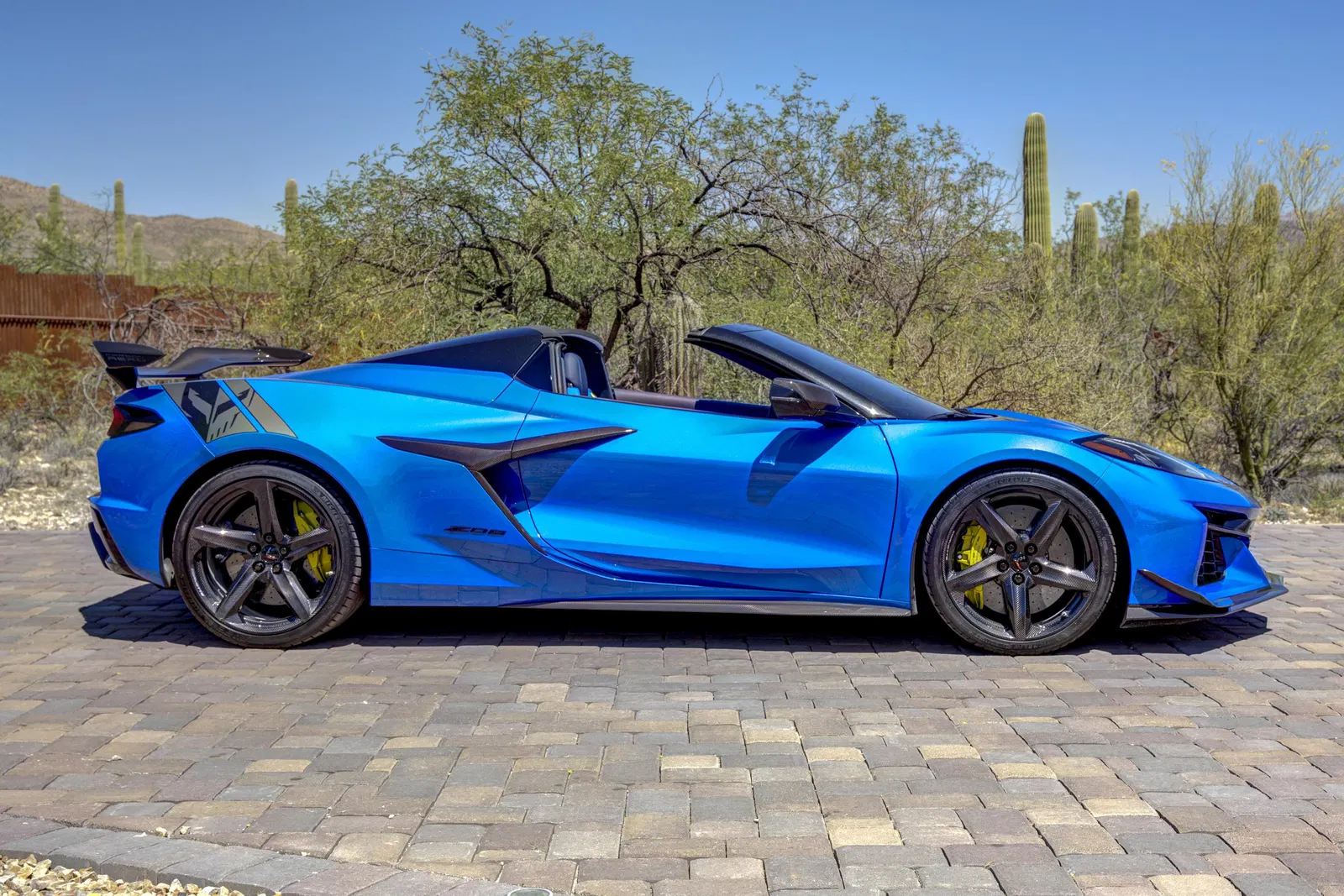 2024 Chevrolet Corvette Z06 Convertible 3LZ - ~3,700 Miles, 670-hp V8, Riptide Blue, Z06 Ultimate Performance Package