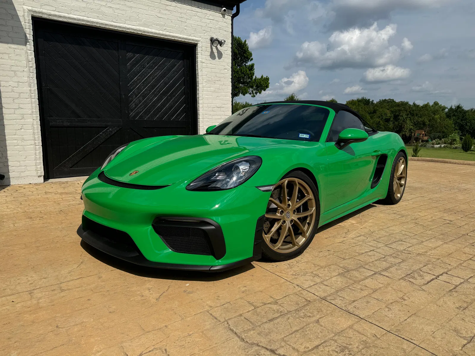 2023 Porsche 718 Boxster Spyder - ~1,600 Miles, DeMan Motorsport 4.5-Liter Flat-6, 6-Speed Manual, Python Green