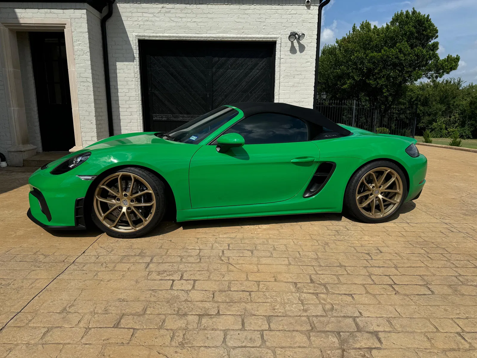 2023 Porsche 718 Boxster Spyder - ~1,600 Miles, DeMan Motorsport 4.5-Liter Flat-6, 6-Speed Manual, Python Green