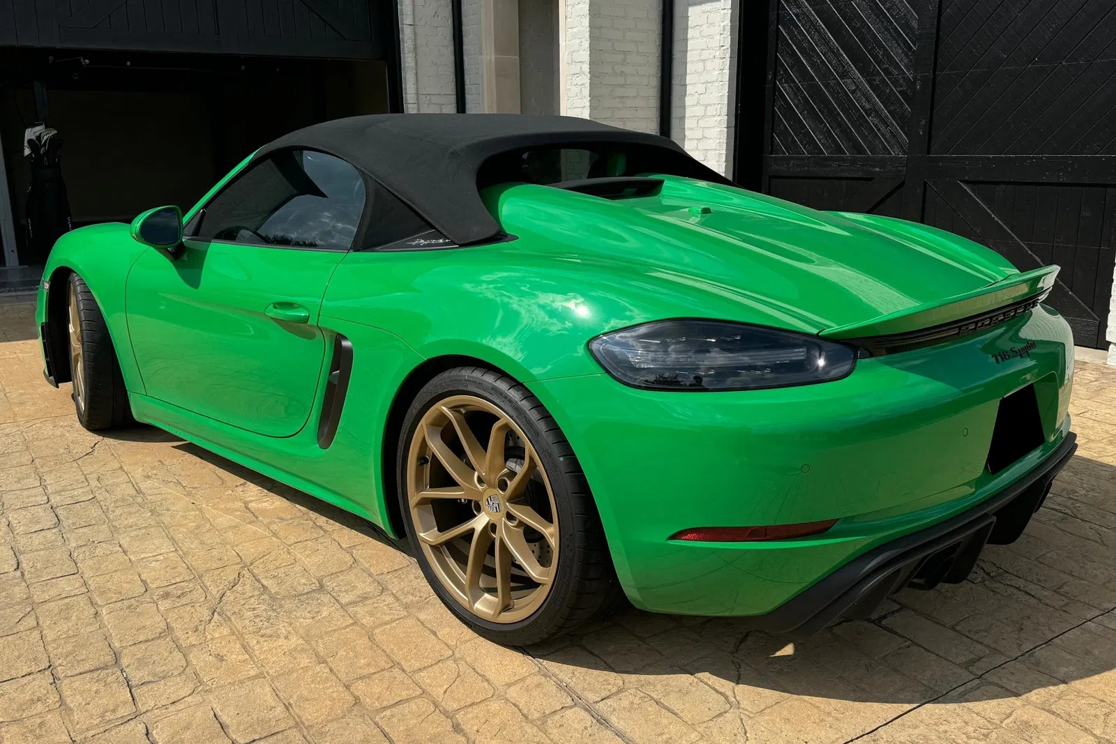 2023 Porsche 718 Boxster Spyder - ~1,600 Miles, DeMan Motorsport 4.5-Liter Flat-6, 6-Speed Manual, Python Green